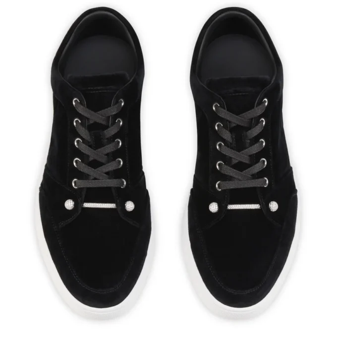 Chambelisneak Pin Strass – Sneakers – Fløjl – Sort – Herre