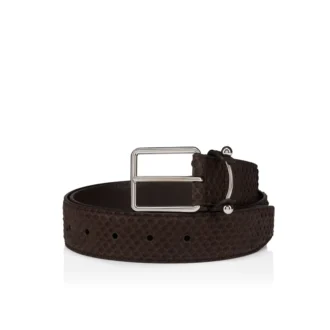 Chambeliss – Bælte – Nubuck-pytonlæder – Cafa