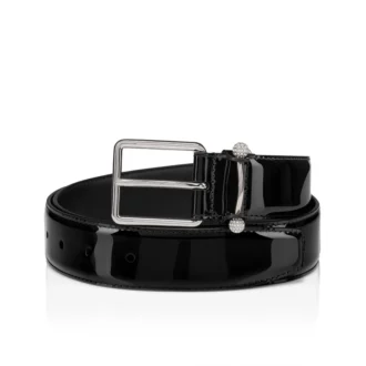 Chambeliss – Bælter – Lakeret læder og Night Strass – Sort