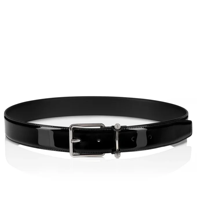 Chambeliss – Bælter – Lakeret læder og Night Strass – Sort