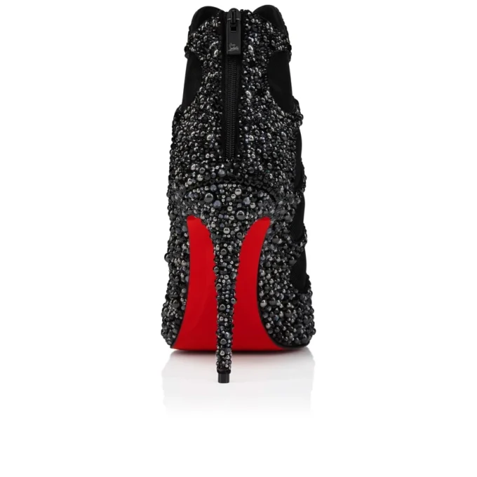 Circus Max Perla – 100 mm lave støvler – ruskind, mesh og strass – sort – kvinder Circus Max Perla – 100 mm lave støvler – ruskind, mesh og strass – sort – kvinder
