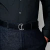 CL-logo – Bælter – Kalveskind – Sort CL-logo – Bælter – Kalveskind – Sort