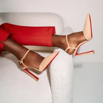 Condora Riviera – 100 mm pumps – Veau Velours – Lionne – Dame