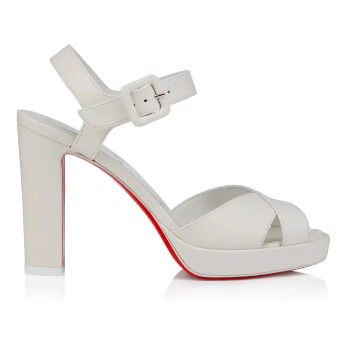 Cora – 100 mm sandaler – lammeskind – Bianco – kvinder Cora – 100 mm sandaler – lammeskind – Bianco – kvinder