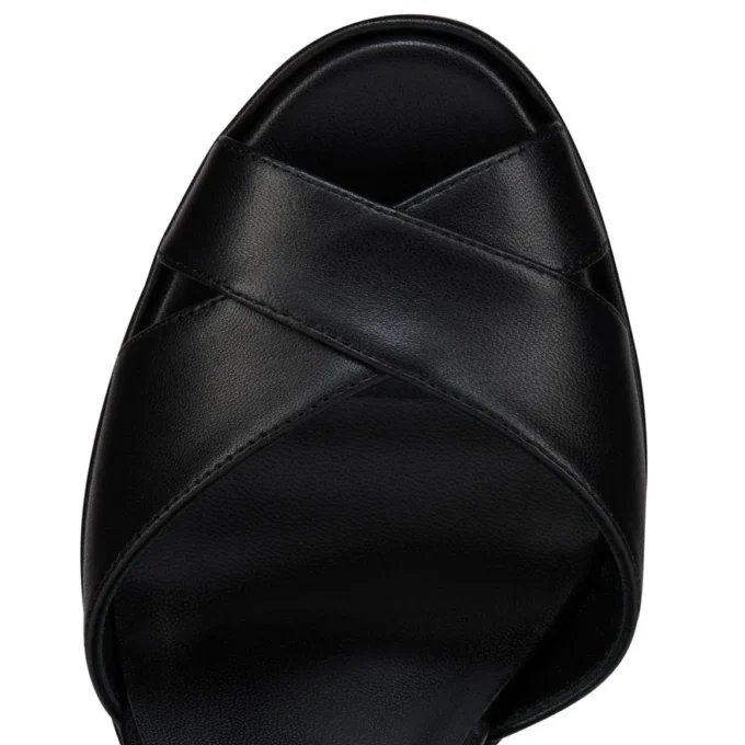 Cora – 100 mm sandaler – lammeskind – sort – kvinder Cora – 100 mm sandaler – lammeskind – sort – kvinder