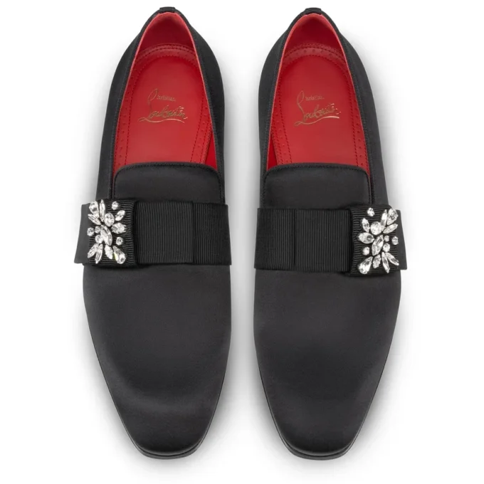 Dandelion Red Carpet – Mokkasiner – Krepsatin – Sort – Herre Dandelion Red Carpet – Mokkasiner – Krepsatin – Sort – Herre