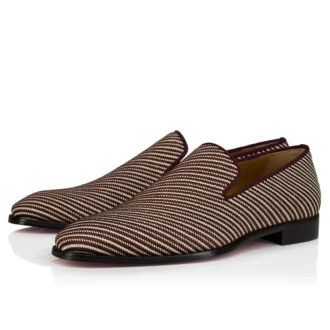Danny Flex – Loafers – Kalveskind og twillvævning – Hvid og brun – Herre Danny Flex – Loafers – Kalveskind og twillvævning – Hvid og brun – Herre