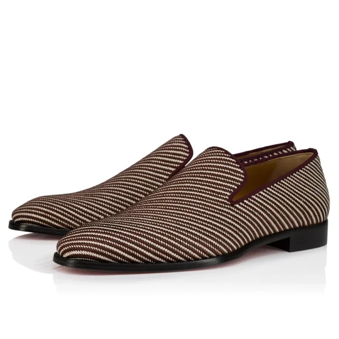 Danny Flex – Loafers – Kalveskind og twillvævning – Hvid og brun – Herre