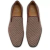 Danny Flex – Loafers – Kalveskind og twillvævning – Hvid og brun – Herre