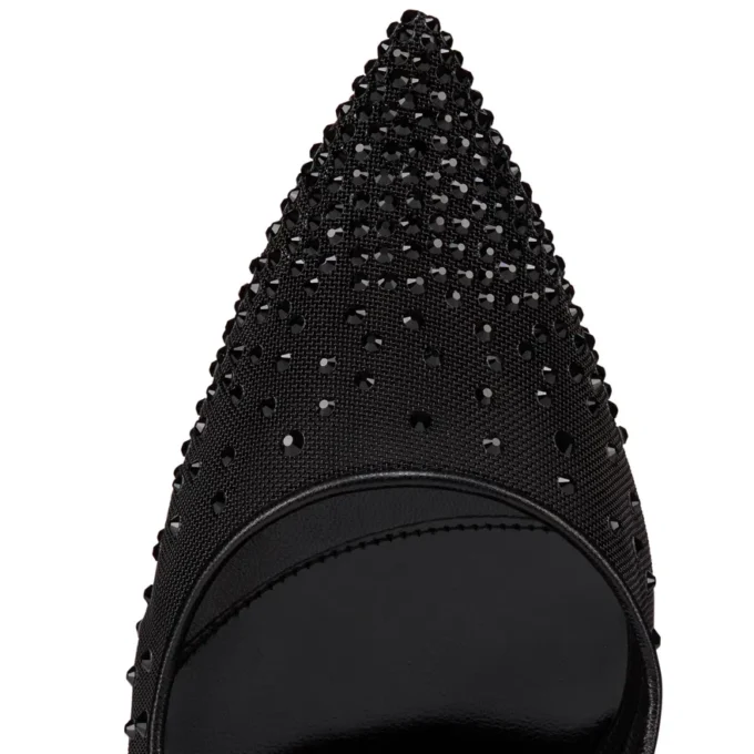 Degrastrass Red Carpet – 100 mm pumps – mesh – sort – kvinder