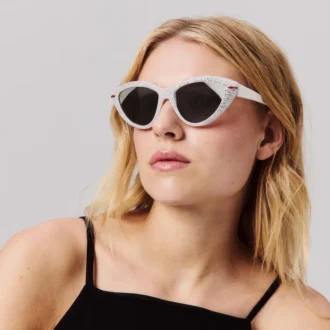 Diamond Kate Lb0031 – Solbriller – Acetat – Hvid røgfarve – Dame