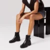 Dianouchette Lug – Lave støvler – Vokset kalveskind – Sort – Dame Dianouchette Lug – Lave støvler – Vokset kalveskind – Sort – Dame
