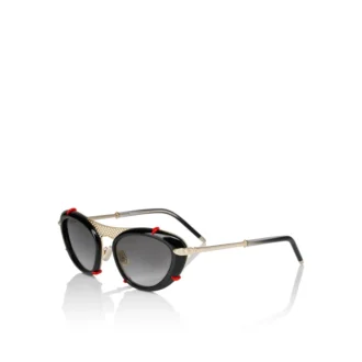 Dolly Lb0001 – Solbriller – Metal – Skinnende sort