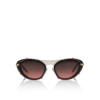Dolly Lb0001 – Solbriller – Metal – Sort røget
