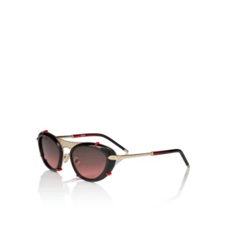 Dolly Lb0001 – Solbriller – Metal – Sort røget