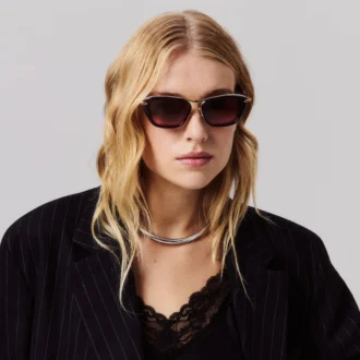 Dolly Lb0022 – Solbriller – Metal – Sort røgfarvet