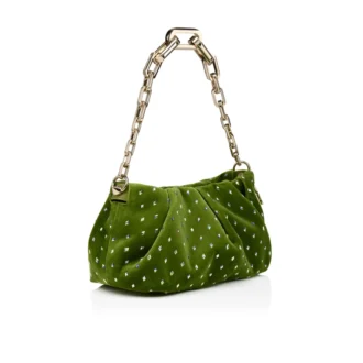 Eva Small – skuldertaske – fløjl og strass – Haiiro