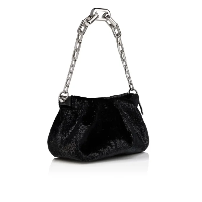 Eva Small – Skuldertaske – Fløjl – Sort Eva Small – Skuldertaske – Fløjl – Sort