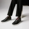 F.A.V Fique a Vontade – Slip-on Sneakers – Kalveskind – Sort – Herre