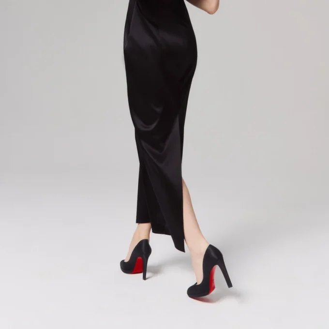 Fannylove Alta – 120 mm pumps – crepesatin – sort – kvinder Fannylove Alta – 120 mm pumps – crepesatin – sort – kvinder