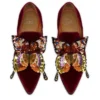Farfajour – Loafers – Fløjl – Burgunder – Herre
