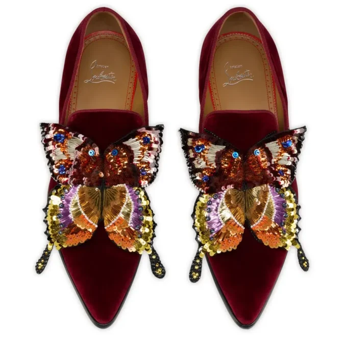Farfajour – Loafers – Fløjl – Burgunder – Herre