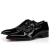 Farfarock – Oxfords – Lakeret kalveskind og Veau Velours – Sort – Herre Farfarock – Oxfords – Lakeret kalveskind og Veau Velours – Sort – Herre