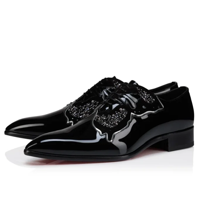 Farfarock – Oxfords – Lakeret kalveskind og Veau Velours – Sort – Herre Farfarock – Oxfords – Lakeret kalveskind og Veau Velours – Sort – Herre