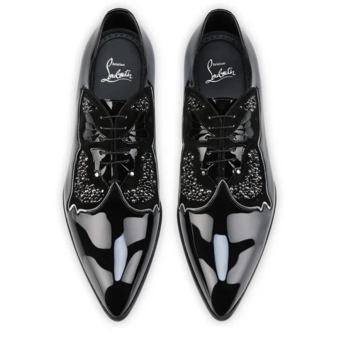 Farfarock – Oxfords – Lakeret kalveskind og Veau Velours – Sort – Herre Farfarock – Oxfords – Lakeret kalveskind og Veau Velours – Sort – Herre
