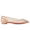 Follies Strass – Ballerinasko – Mesh, ruskind og strass – Lys silke – Dame Follies Strass – Ballerinasko – Mesh, ruskind og strass – Lys silke – Dame