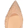 Follies Strass – Ballerinasko – Mesh, ruskind og strass – Lys silke – Dame Follies Strass – Ballerinasko – Mesh, ruskind og strass – Lys silke – Dame