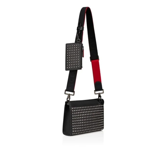 Funky – Crossbody-taske – Kalveskind med struktur og pigge – Sort Funky – Crossbody-taske – Kalveskind med struktur og pigge – Sort