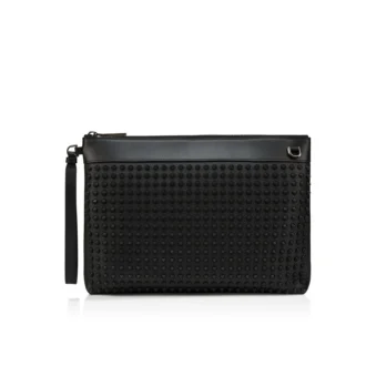 Funky – Pouch – Kalveskind med struktur og pigge – Sort