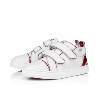Funnyto Scratch – Sneakers – Kalveskind og lakeret kalveskind Psychic – Bianco – Børn