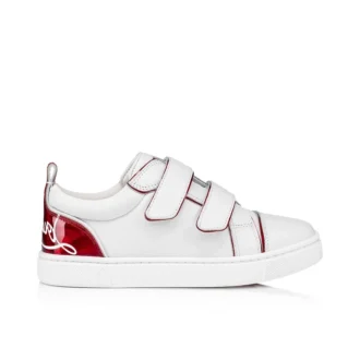 Funnyto Scratch – Sneakers – Kalveskind og lakeret kalveskind Psychic – Bianco – Børn