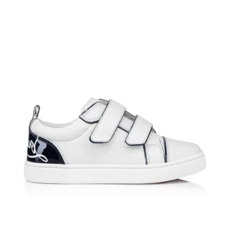 Funnyto Scratch – Sneakers – Lakeret kalveskind – Bianco – Børn