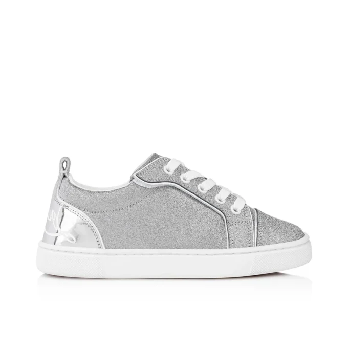 Funnyto – Sneakers – Glitteret kalveskind – Sølv – Børn Funnyto – Sneakers – Glitteret kalveskind – Sølv – Børn