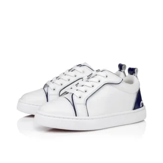 Funnyto – Sneakers – Kalveskind og lakeret kalveskind – Bianco – Børn