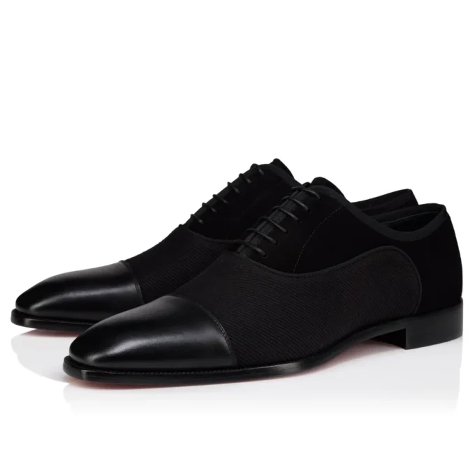 Greggory – Oxfords – Kalveskind, bomuldstwill og veau-velour – Sort – Herre Greggory – Oxfords – Kalveskind, bomuldstwill og veau-velour – Sort – Herre