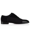 Greggory – Oxfords – Kalveskind, bomuldstwill og veau-velour – Sort – Herre Greggory – Oxfords – Kalveskind, bomuldstwill og veau-velour – Sort – Herre