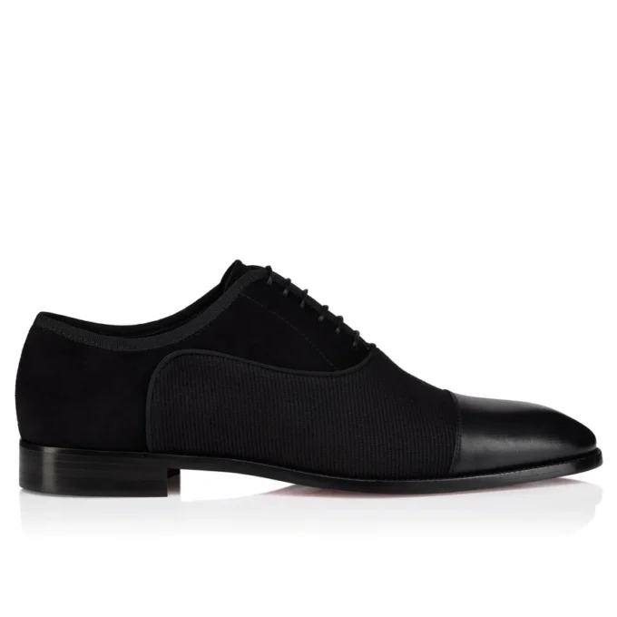 Greggory – Oxfords – Kalveskind, bomuldstwill og veau-velour – Sort – Herre Greggory – Oxfords – Kalveskind, bomuldstwill og veau-velour – Sort – Herre