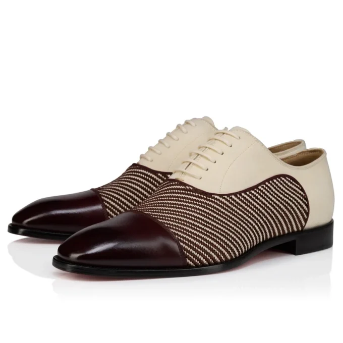 Greggory – Oxfords – Kalveskind, twillvævning og ruskind – Hvid og brun – Herre Greggory – Oxfords – Kalveskind, twillvævning og ruskind – Hvid og brun – Herre