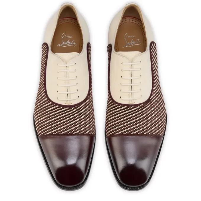 Greggory – Oxfords – Kalveskind, twillvævning og ruskind – Hvid og brun – Herre Greggory – Oxfords – Kalveskind, twillvævning og ruskind – Hvid og brun – Herre
