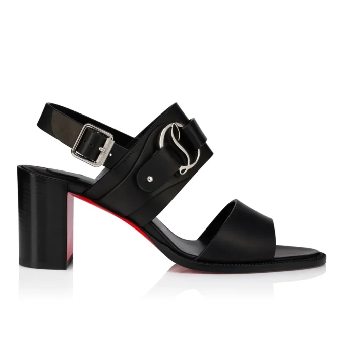 Her in Roma – 70 mm sandaler – Vokset kalveskind – Sort – Dame Her in Roma – 70 mm sandaler – Vokset kalveskind – Sort – Dame
