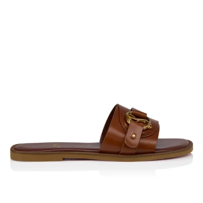 Her in Roma Mule – Mules – Kalveskind – Mørk karminrød – Dame
