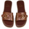 Her in Roma Mule – Mules – Kalveskind – Mørk karminrød – Dame
