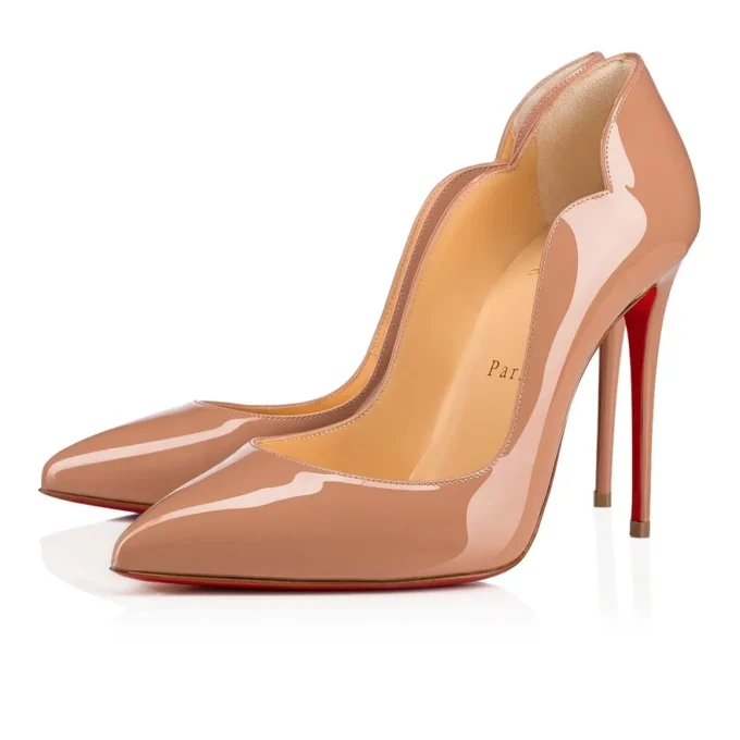 Hot Chick – 100 mm pumps – lakeret kalveskind – blush – kvinder