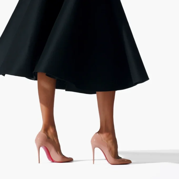 Hot Chick – 100 mm pumps – lakeret kalveskind – blush – kvinder