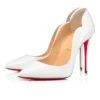 Hot Chick – 100 mm pumps – laklæder – Bianco – Dame