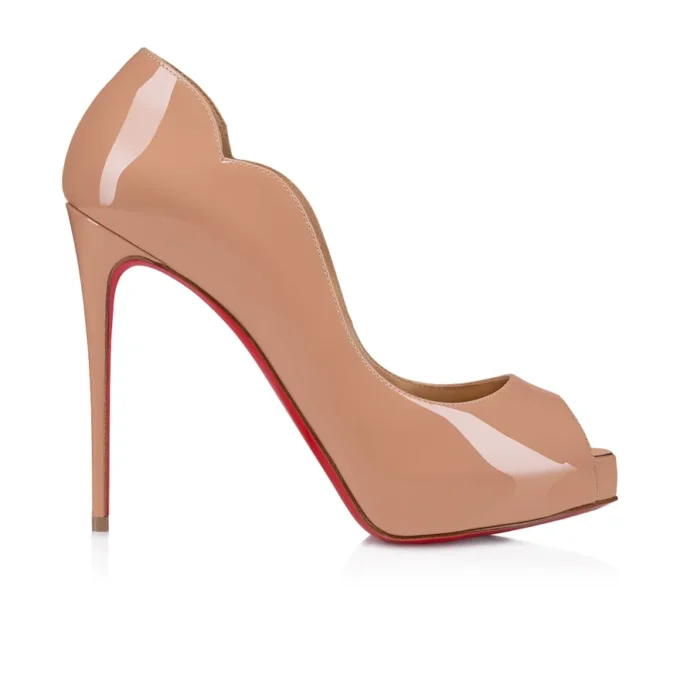 Hot Chick Alta – 120 mm pumps med åben tå – lakeret kalveskind – blush – kvinder Hot Chick Alta – 120 mm pumps med åben tå – lakeret kalveskind – blush – kvinder